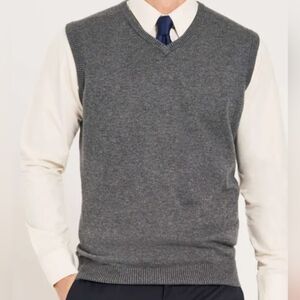 Jos. A. Banks Charcoal Gray Sweater Vest Large